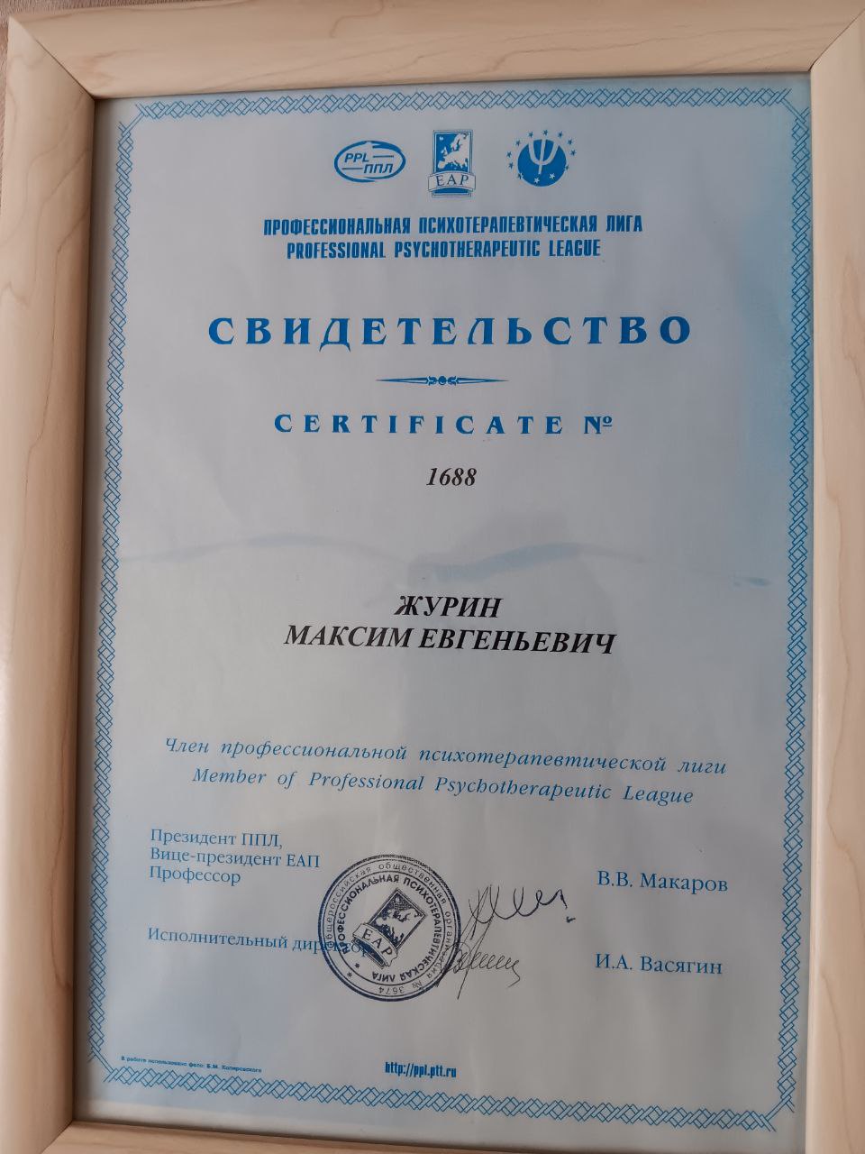 Сертификат 1